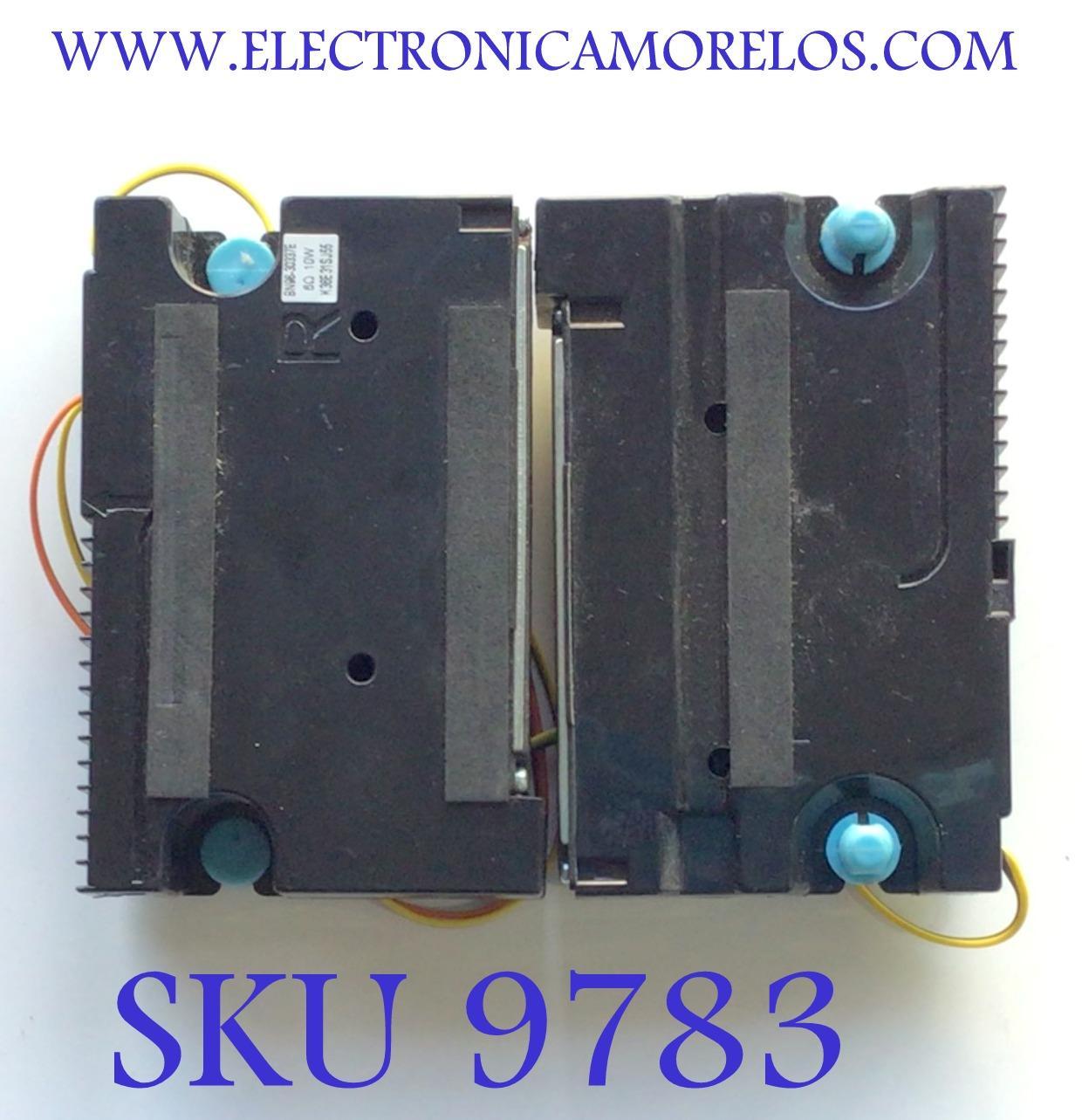 KIT DE BOCINAS PARA TV SAMSUNG ( 2 PZ ) / NUMERO DEPARTE BN96-30337E / BN9630337E / 0337E / 6Ω 10W / K36E31SJ55 / PANEL CY-JJ050BGNV1H / MODELO HG50ND470SF JY01